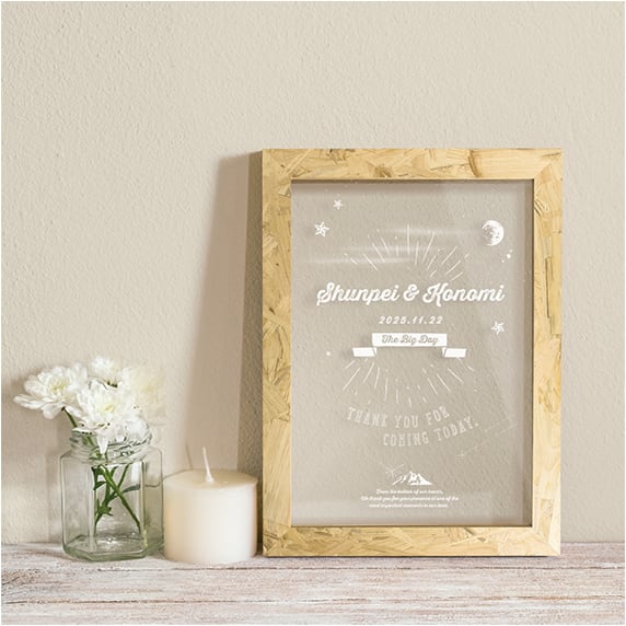 ウェルカムボード手作りの新しいカタチ「fitau」｜【A3】エアメール FI