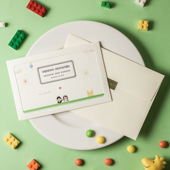 招待状手作りの新しいカタチ「fitau」｜ピクセルブロック招待状