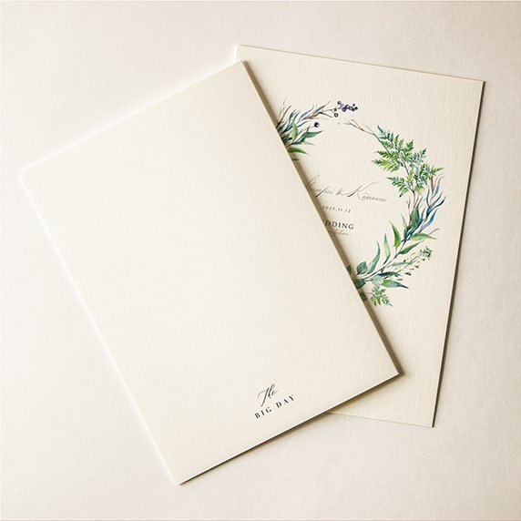 招待状手作りの新しいカタチ「fitau」｜グリーンクラウン[F-AA]招待状