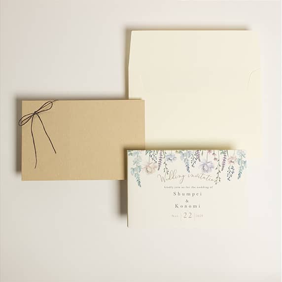 招待状手作りの新しいカタチ「fitau」｜フラワーウォール ホワイト[KZ