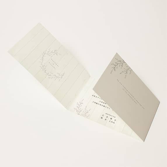 招待状手作りの新しいカタチ「fitau」｜ナチュラルオリーブ_ダスティ