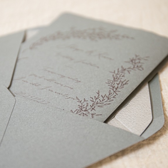 招待状手作りの新しいカタチ「fitau」｜セドゥ グラス_グレー[GG]招待状