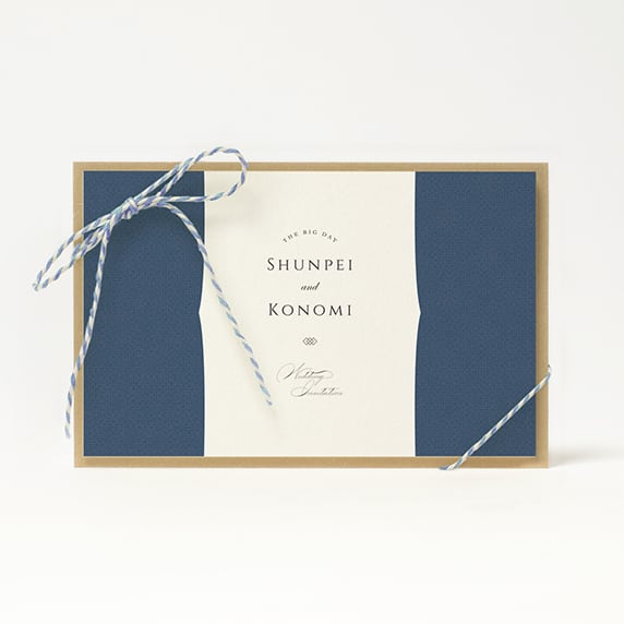 招待状手作りの新しいカタチ「fitau」｜コート ネイビー[BA]招待状