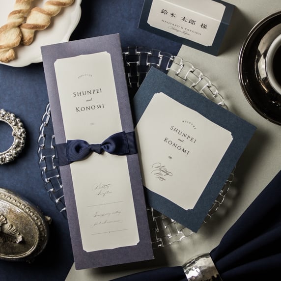 招待状手作りの新しいカタチ「fitau」｜コート ネイビー[BA]招待状