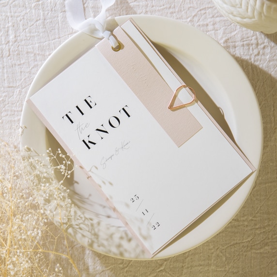 招待状手作りの新しいカタチ「fitau」｜メラニー ピンクB招待状