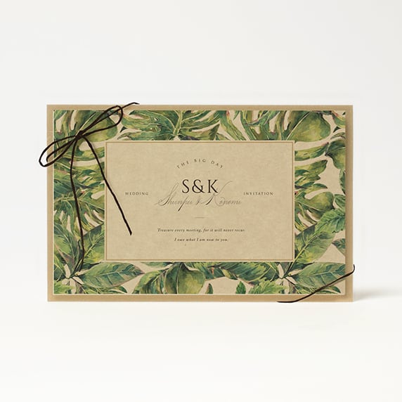 招待状手作りの新しいカタチ「fitau」｜ボタニカル サンド[KA]招待状