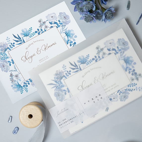 ブルーアーカイブ (中国版) ビロードの招待状 周年 複製原画 ブルー