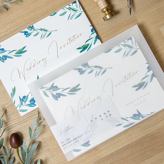 ★２月限定★半額★招待状の宛名書き致します！ 招待状セット【宛名印刷+返信はがき＋招待状】10部~ 印刷会社仕上げ