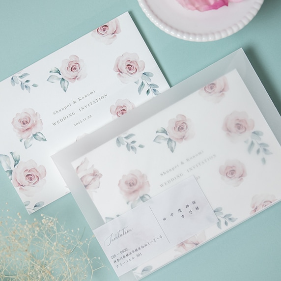 招待状手作りの新しいカタチ「fitau」｜ローズポップ[A-XZ]招待状