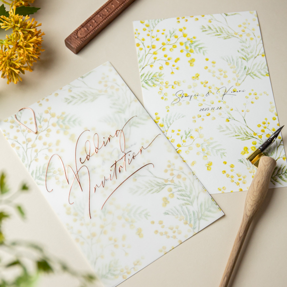 招待状手作りの新しいカタチ「fitau」｜テイラー_ミモザ招待状