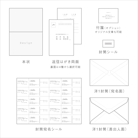 招待状手作りの新しいカタチ「fitau」｜ローズポップ[A-XZ]招待状