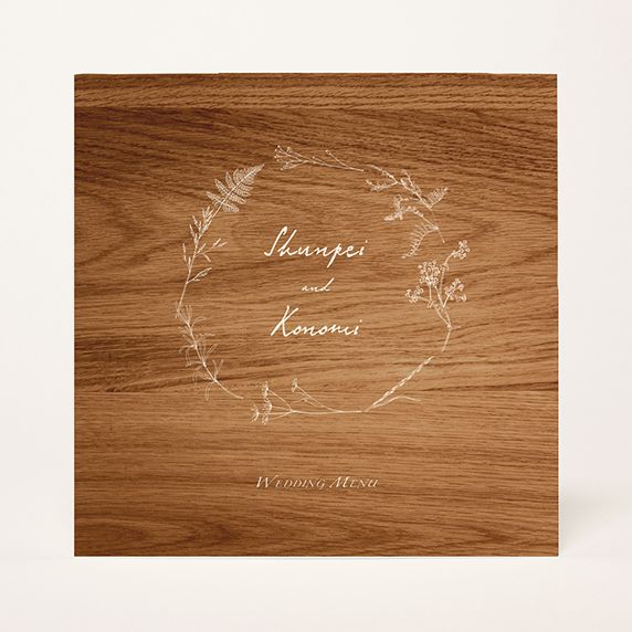 席次表手作りの新しいカタチ「fitau」｜モクメ マホガニー[NAB]席次表