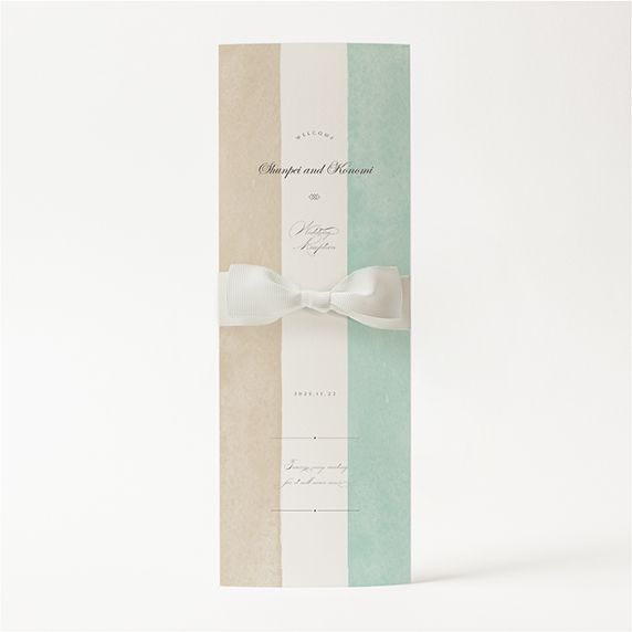 席次表手作りの新しいカタチ「fitau」｜トリコ EG[WAB]席次表・席札