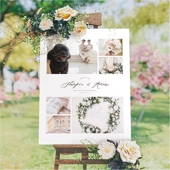 ウェルカムボード手作りの新しいカタチ「fitau」｜【F12】スタジオ6