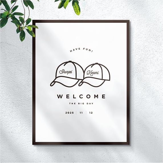 ウェルカムボード手作りの新しいカタチ「fitau」｜【F12】キャップ