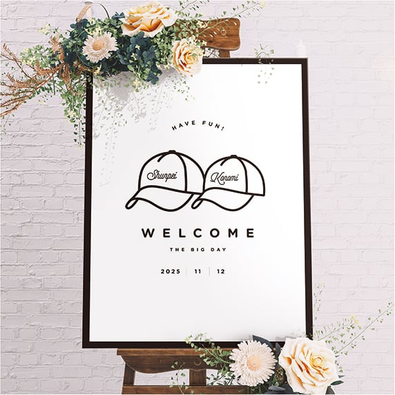 ウェルカムボード手作りの新しいカタチ「fitau」｜【F12】キャップ