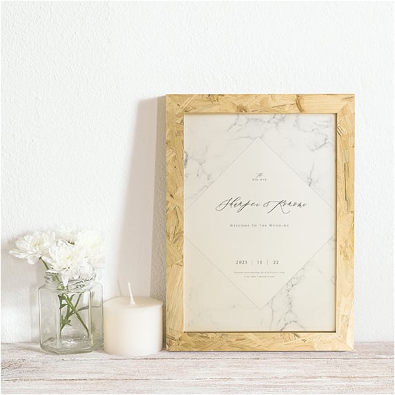 ウェルカムボード手作りの新しいカタチ「fitau」｜【A3】エアメール FI