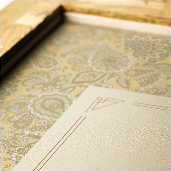 ウェルカムボード手作りの新しいカタチ「fitau」｜【A3】ペイズリー